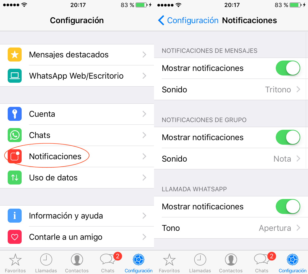 Whatsapp Cómo Personalizar Las Notificaciones En Android Y Iphone 6613
