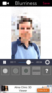 Cambiar el tamaño del punto (Blurriness) de la parte pixelada o difuminada por las zonas del vídeo con MovStash