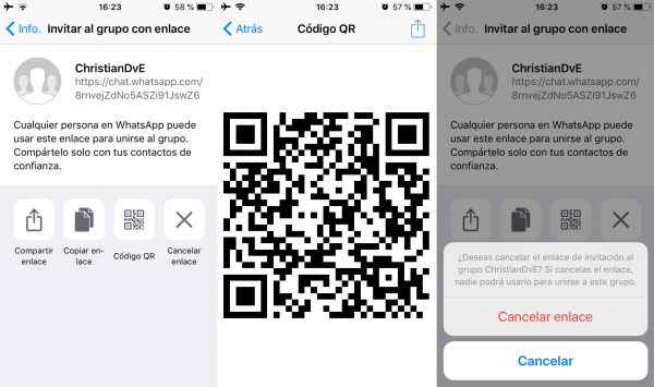 Cómo crear un enlace para invitar a personas a un grupo de WhatsApp en iPhone