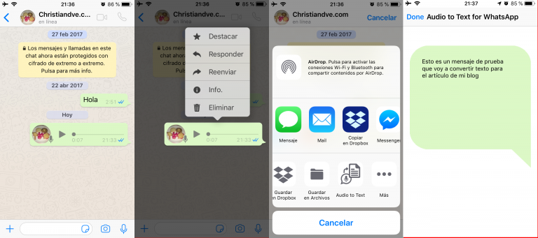 Whatsapp Cómo Pasar Audios O Notas De Voz A Texto Gratis En Android Y Iphone 0497
